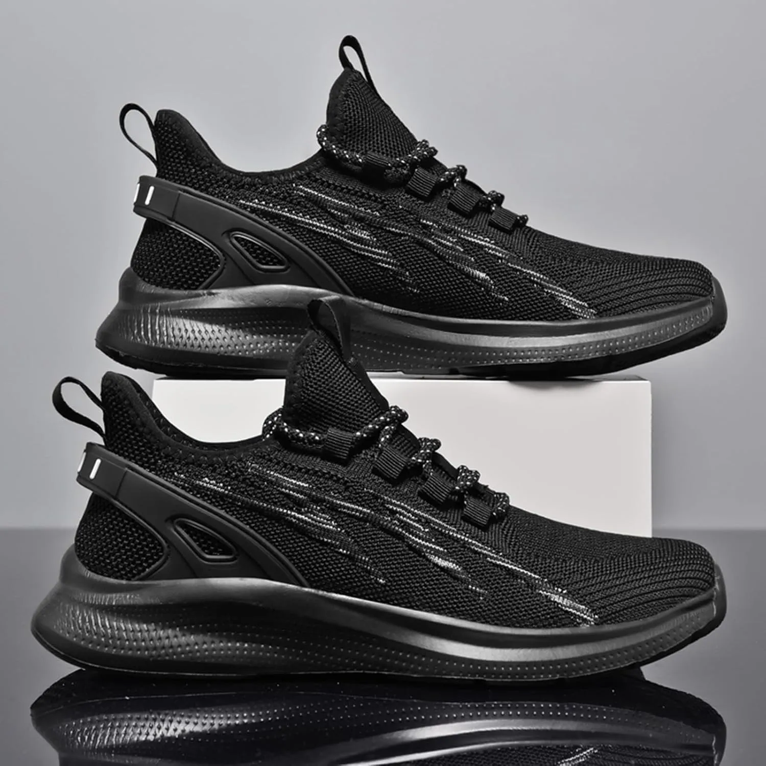 Men's Athletic Running Shoes Lightweight Mesh Jogging Walking Shoes Workout Trail Sneakers Shoes for Men