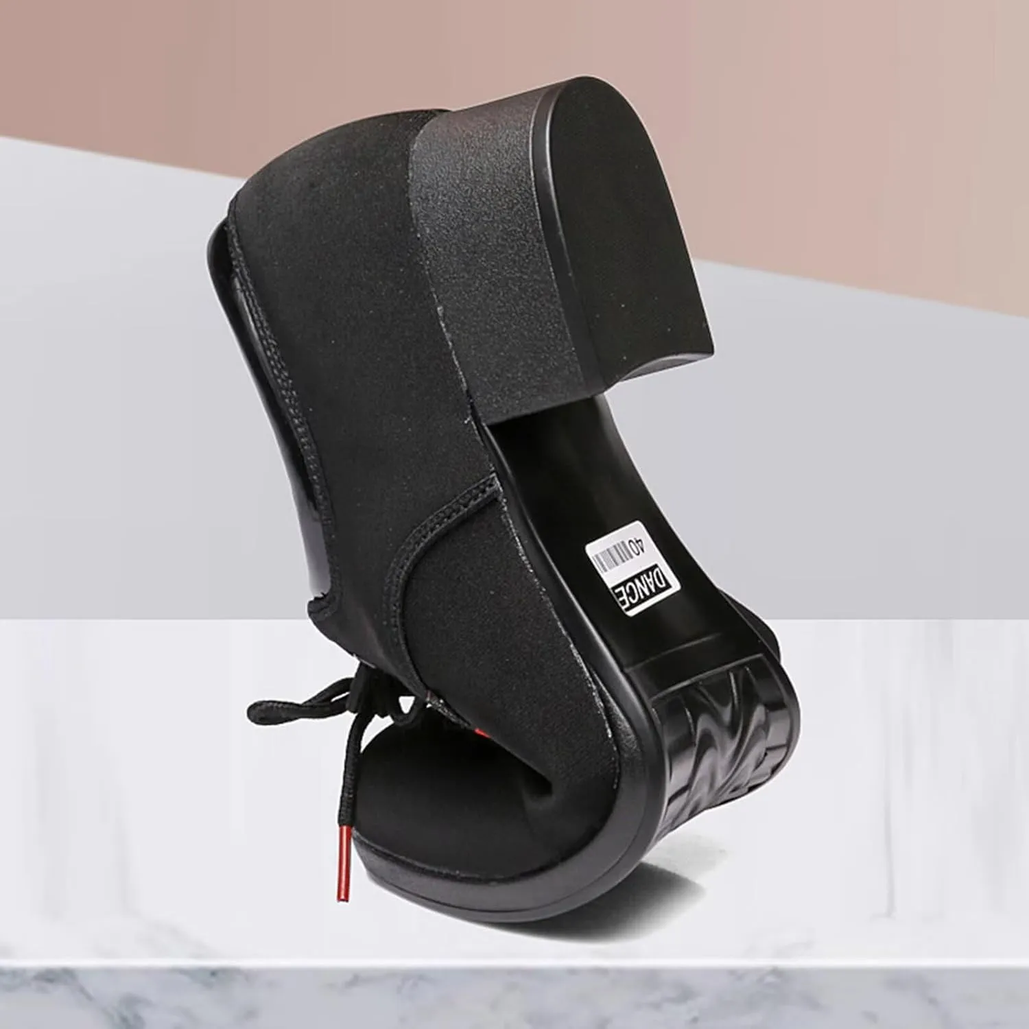Men's Ballroom Dance Shoes Black Closed Toe Performance Dance Shoes Fashion Salsa Tango Waltz Latin Smooth Swing Dance Sneakers
