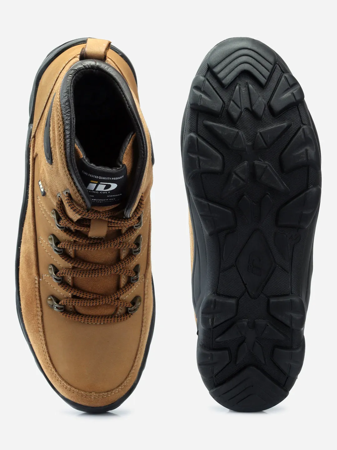 Men's Camel High Ankle Outdoor Boot (ID1093)