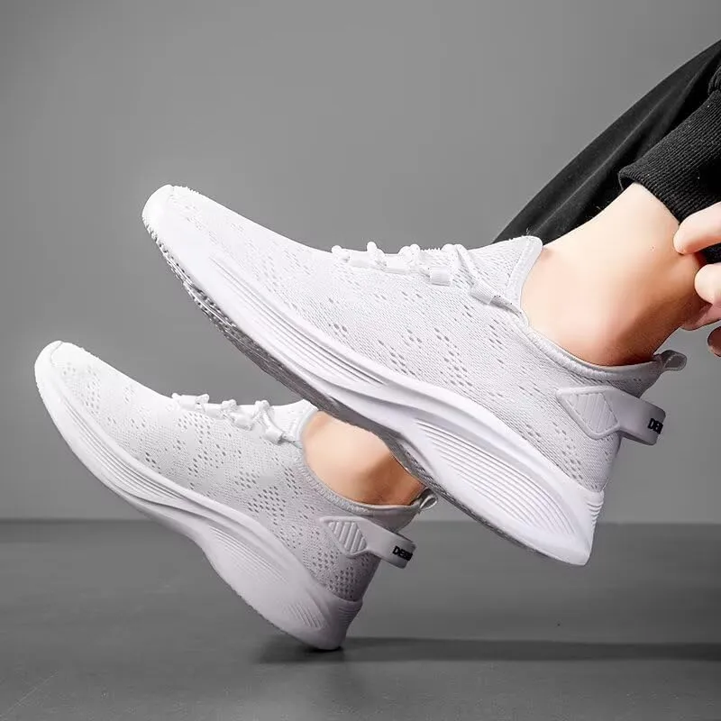 Men's Road Running Shoes Breathable Lightweight Walking Shoes Workout Sport Sneakers Plus Size Shoes for Men