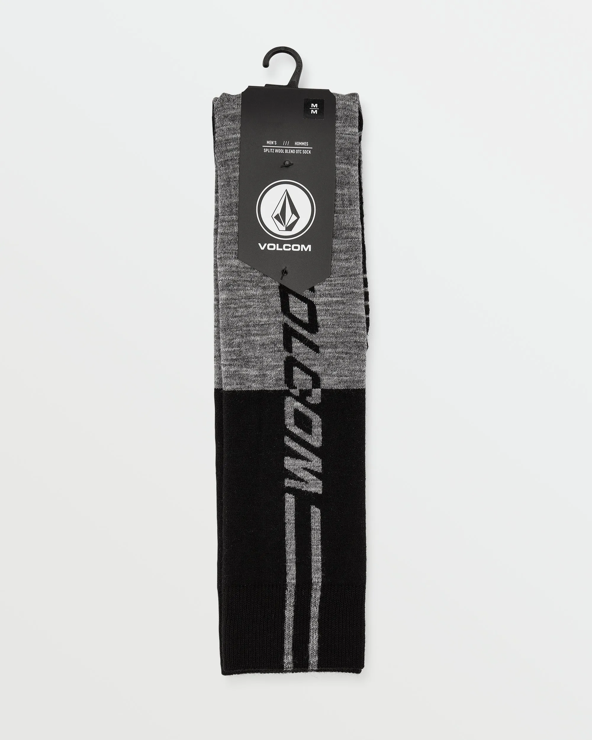 Mens Splitz Wool Blend Otc Sock - Heather Grey