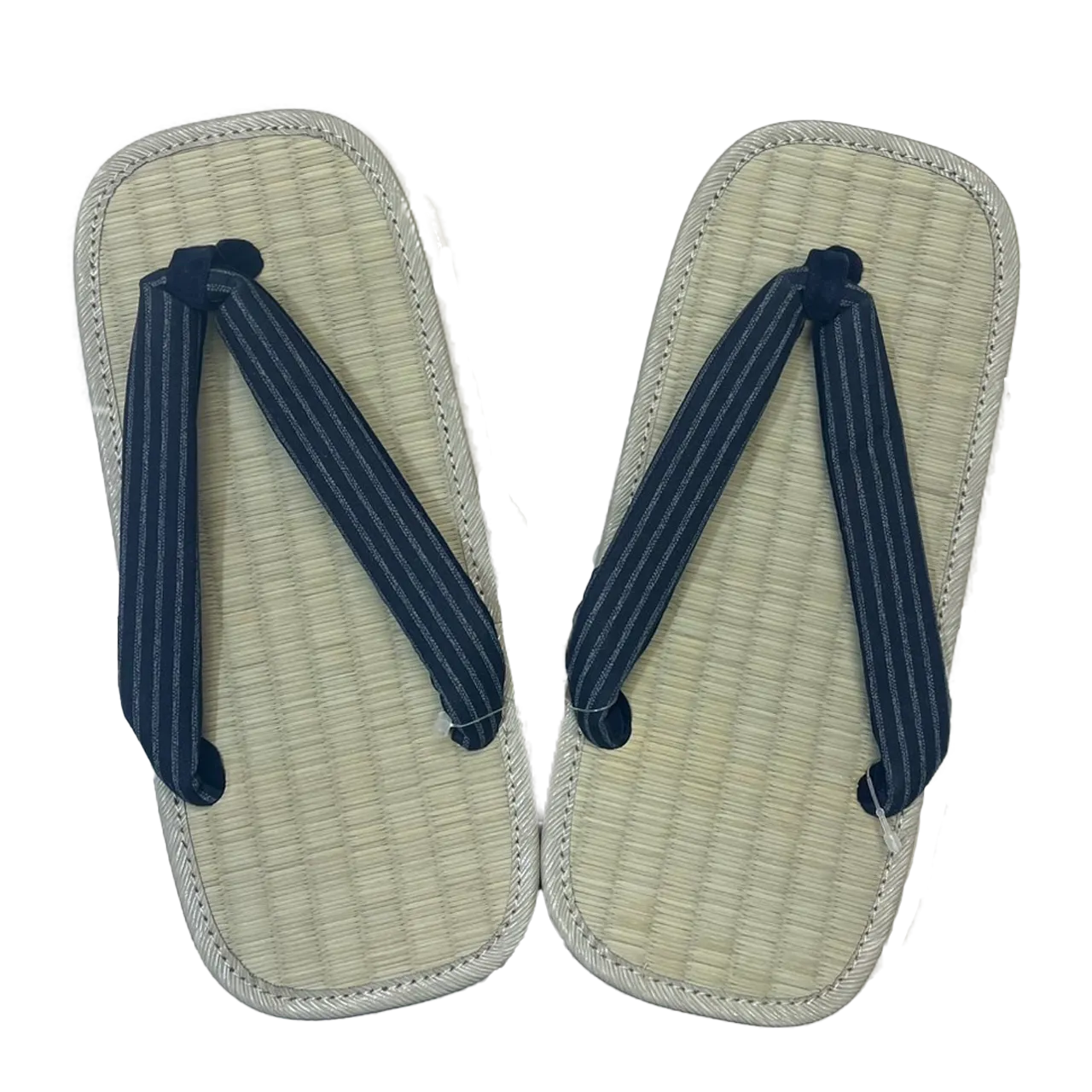 Men's Tatami setta sandals : Navy, Striped pattern