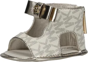MICHAEL KORS Girls Baby Tilly DAHNIA 3 Crib Shoe, Vanilla, 2 Infant