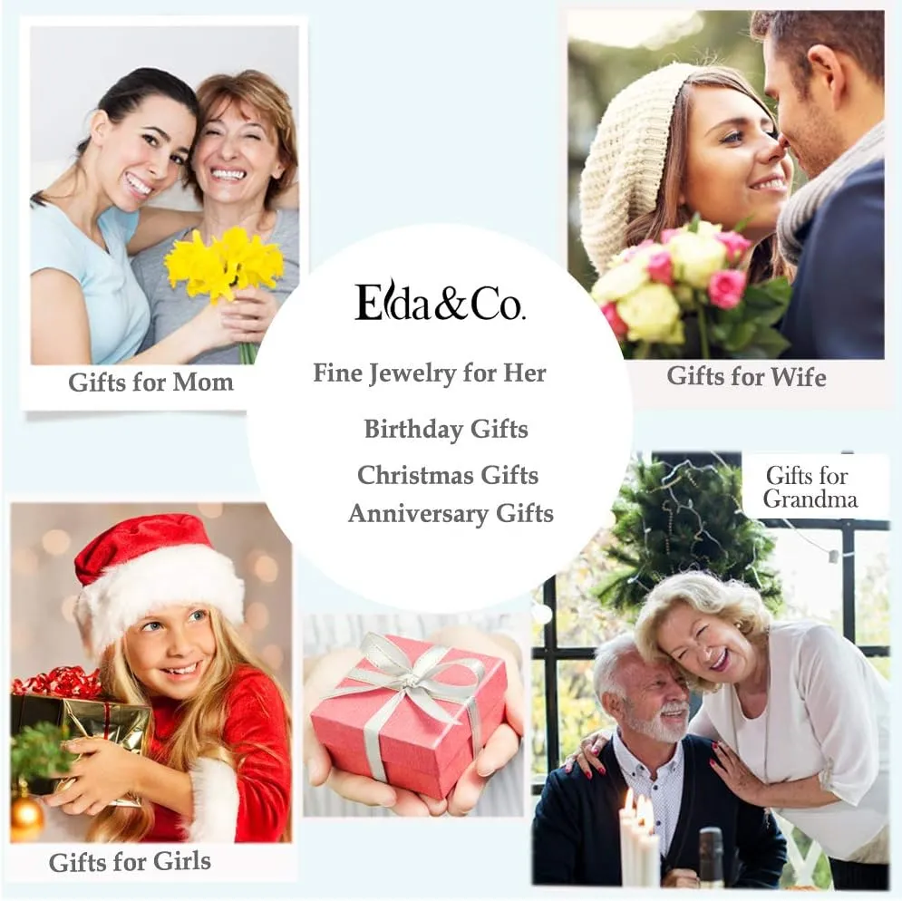 Mothers Day Birthday Gifts for Wife Mom May June July Birthstones Jewelry for Women Love Rose Hope Leaves Necklace Emerald Pearl Ruby Sapphire Necklace and More Stones 925 Sterling Silver