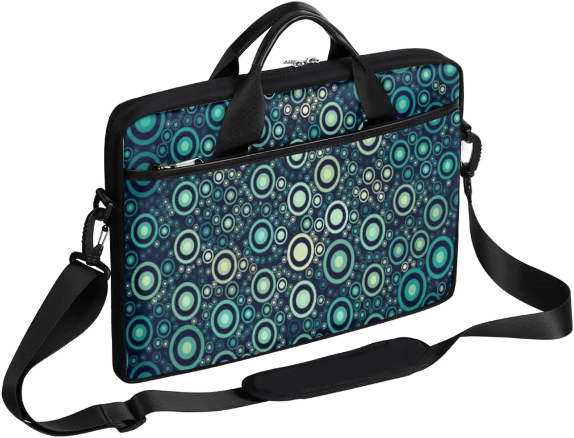 Music Note Red Love Heart Laptop Shoulder Messenger Bag Waterproof Laptop Briefcase with Handle and Padded Strap Case Sleeve