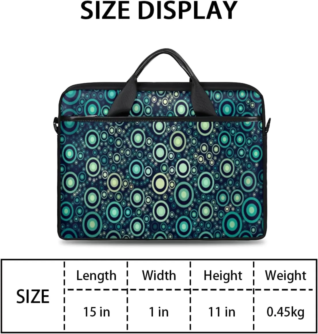 Music Note Red Love Heart Laptop Shoulder Messenger Bag Waterproof Laptop Briefcase with Handle and Padded Strap Case Sleeve