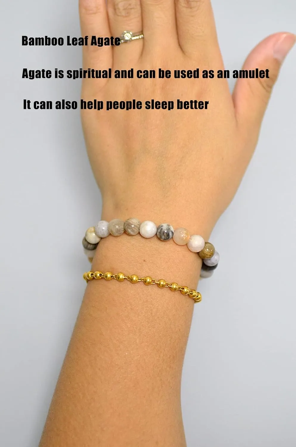 Natural Gemstone Bracelet 7.5 inch Gems Stones 8mm Round Beads Healing Crystal Bracelet for Women Men
