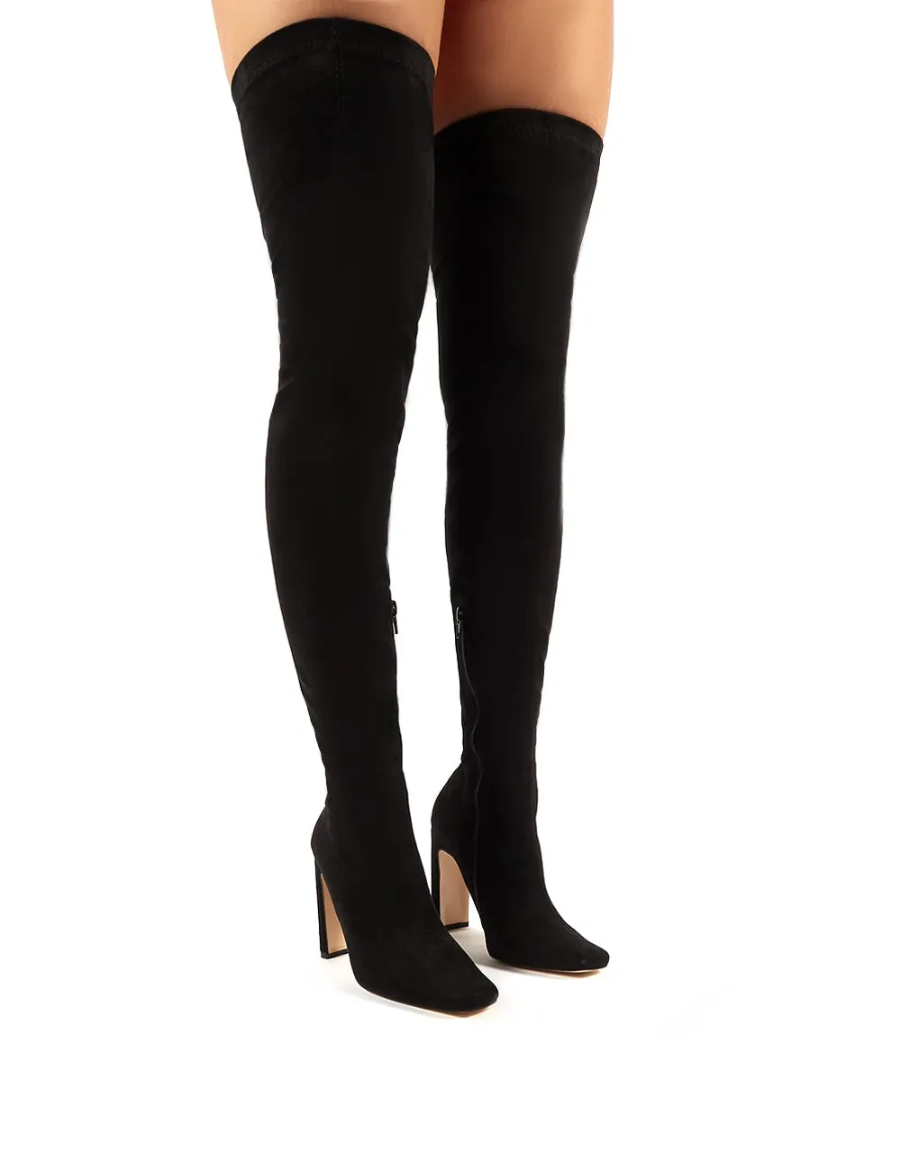 Pernille Over the Knee Boots in Black