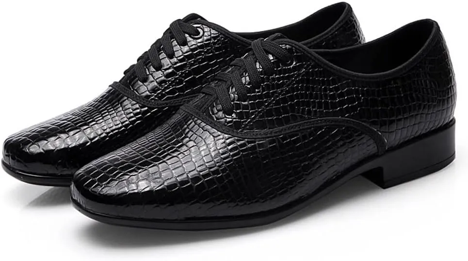 Professional Latin Dance Shoes for Men Rubber Sole Salsa Ballroom Tango Shoes Swing Performance Dance Shoes