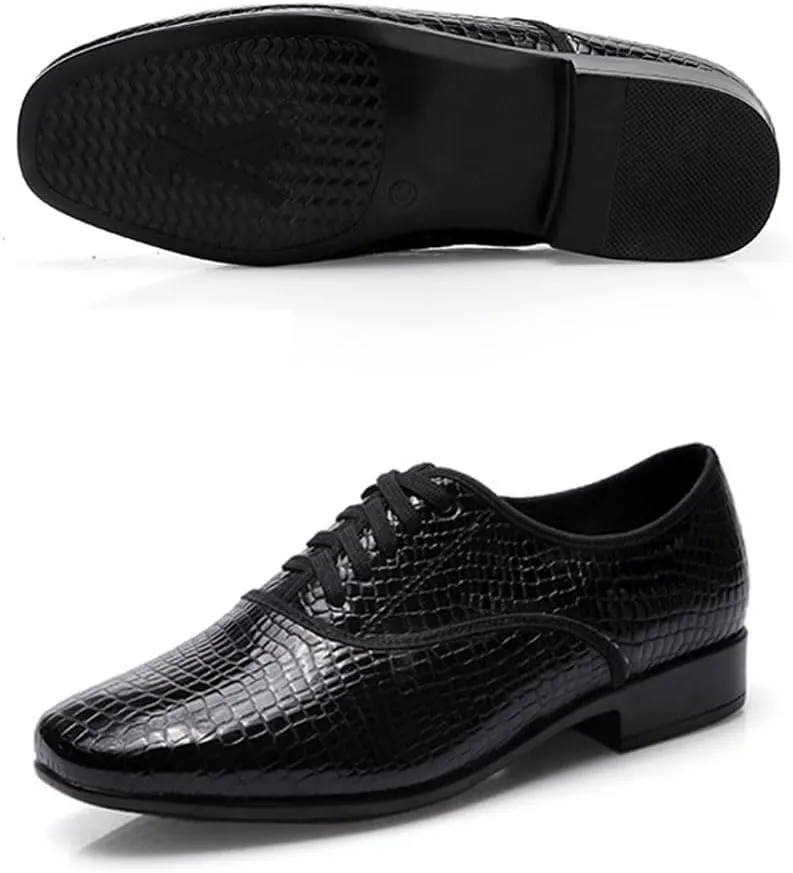Professional Latin Dance Shoes for Men Rubber Sole Salsa Ballroom Tango Shoes Swing Performance Dance Shoes