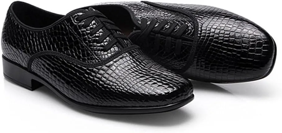 Professional Latin Dance Shoes for Men Rubber Sole Salsa Ballroom Tango Shoes Swing Performance Dance Shoes