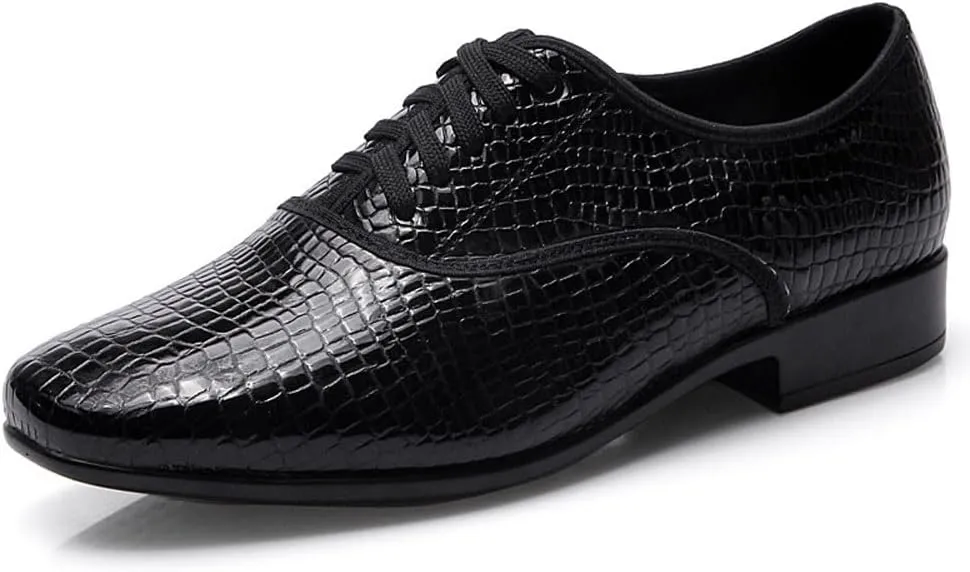 Professional Latin Dance Shoes for Men Rubber Sole Salsa Ballroom Tango Shoes Swing Performance Dance Shoes
