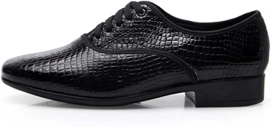 Professional Latin Dance Shoes for Men Rubber Sole Salsa Ballroom Tango Shoes Swing Performance Dance Shoes
