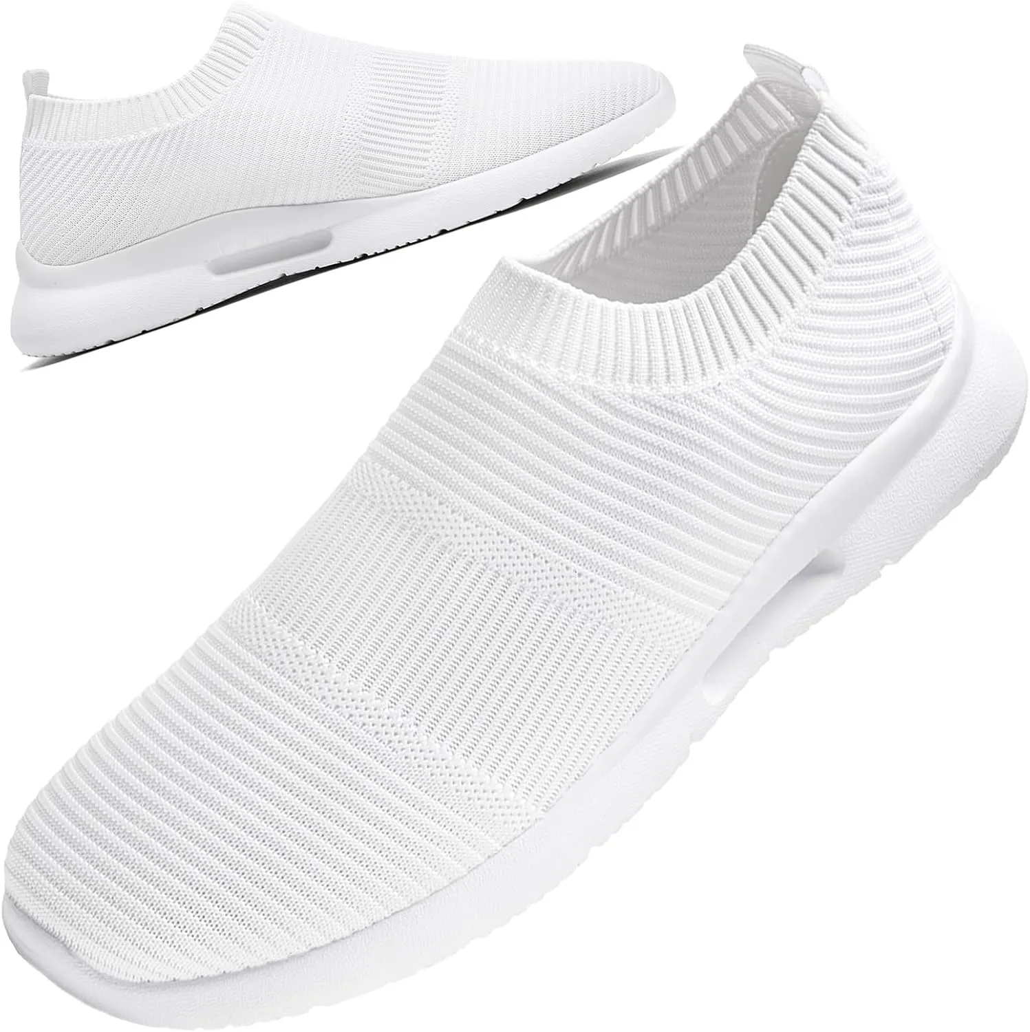 QIJGS Slip on Shoes Women Running Casual Sport Shoes Training Walking Tennis Gym Lightweight Breathable Sneakers