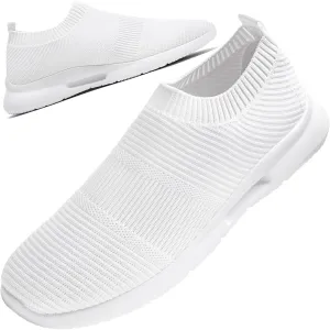 QIJGS Slip on Shoes Women Running Casual Sport Shoes Training Walking Tennis Gym Lightweight Breathable Sneakers