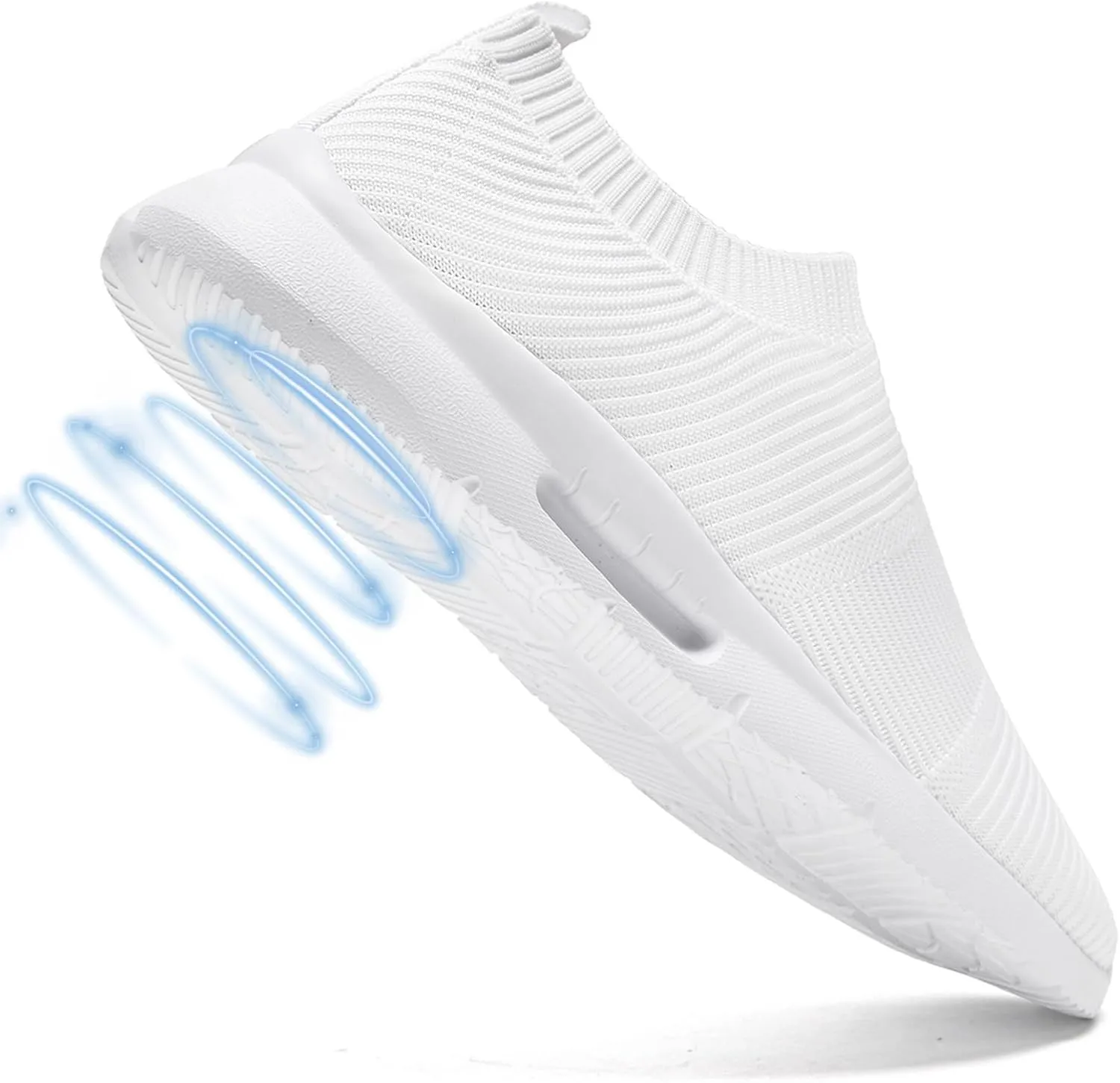 QIJGS Slip on Shoes Women Running Casual Sport Shoes Training Walking Tennis Gym Lightweight Breathable Sneakers