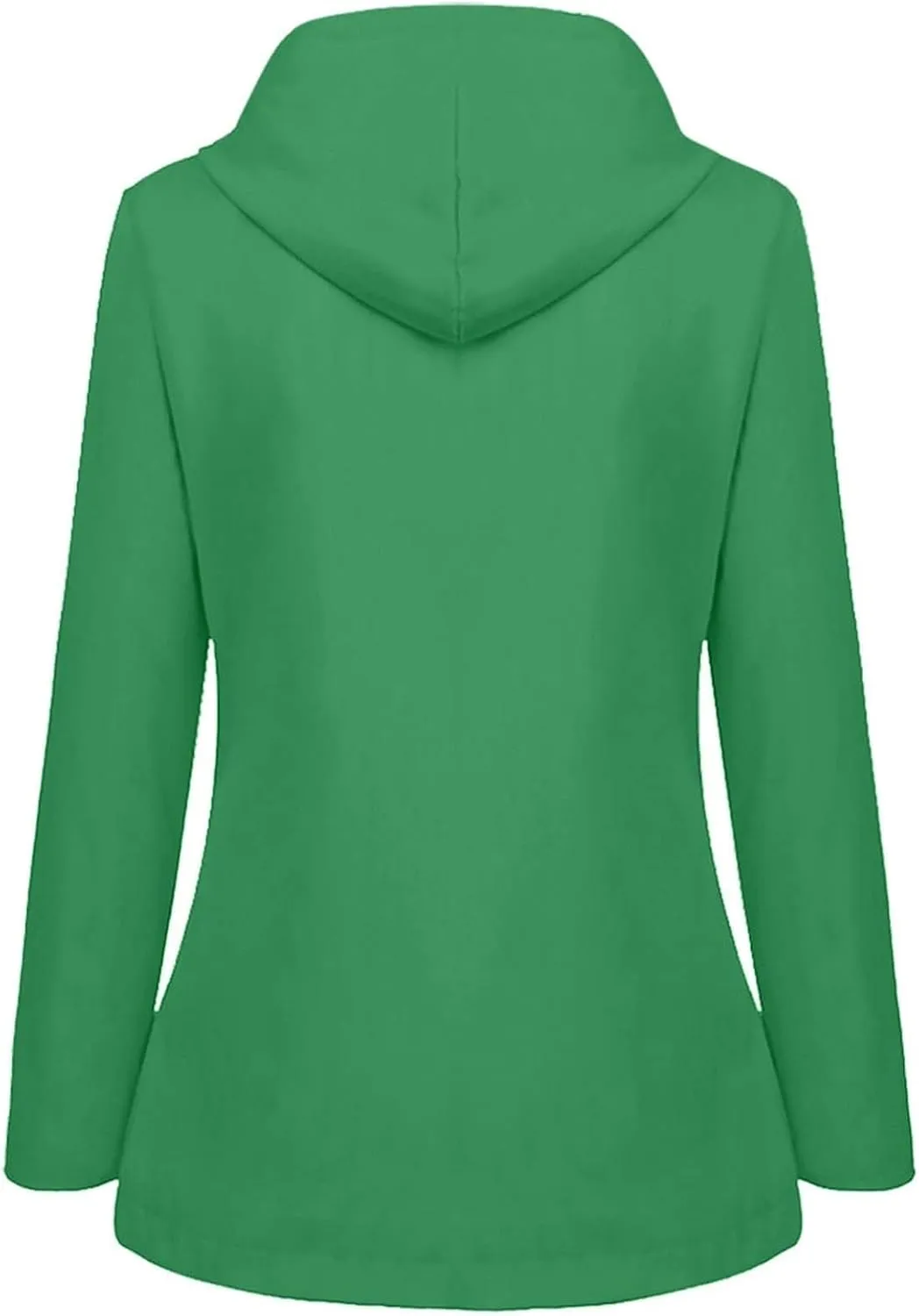 Rain Jackets Women Lightweight Hooded Trench Coats Button Down Coats Zip Up Windbreaker Plus Size Hiking Windbreaker