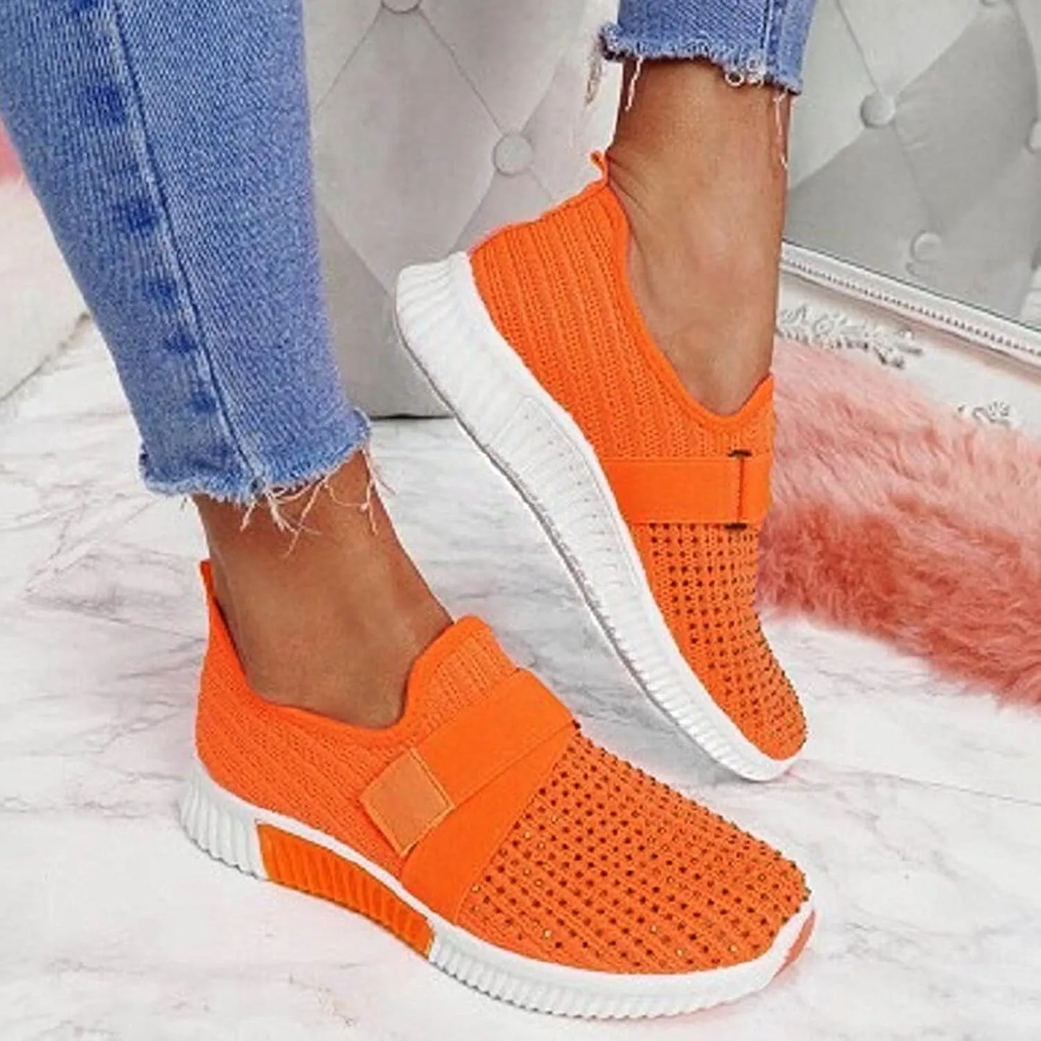 SBGMoSJ Platform Wedge Sneakers for Women Dressy Sneakers for Women 2023 Slip On Wide Black Shoes Women Sneakers Chunky Women's Sneakers Wide Toe Box Athletic Walking Shoes Women Wide Toe Box