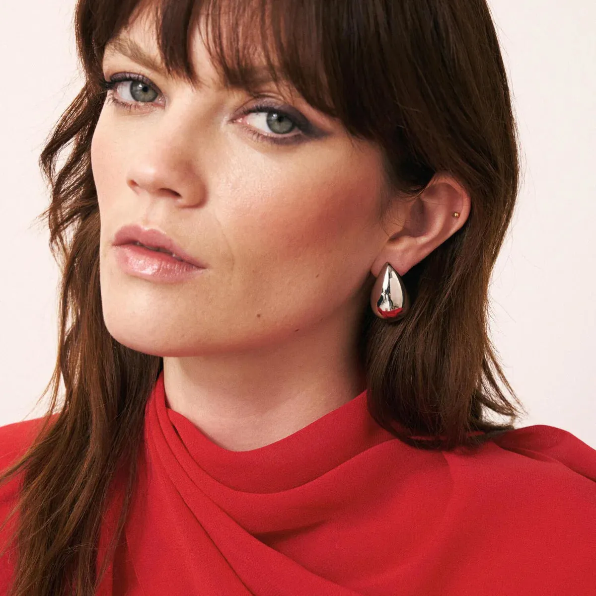 Silver Drop Earring