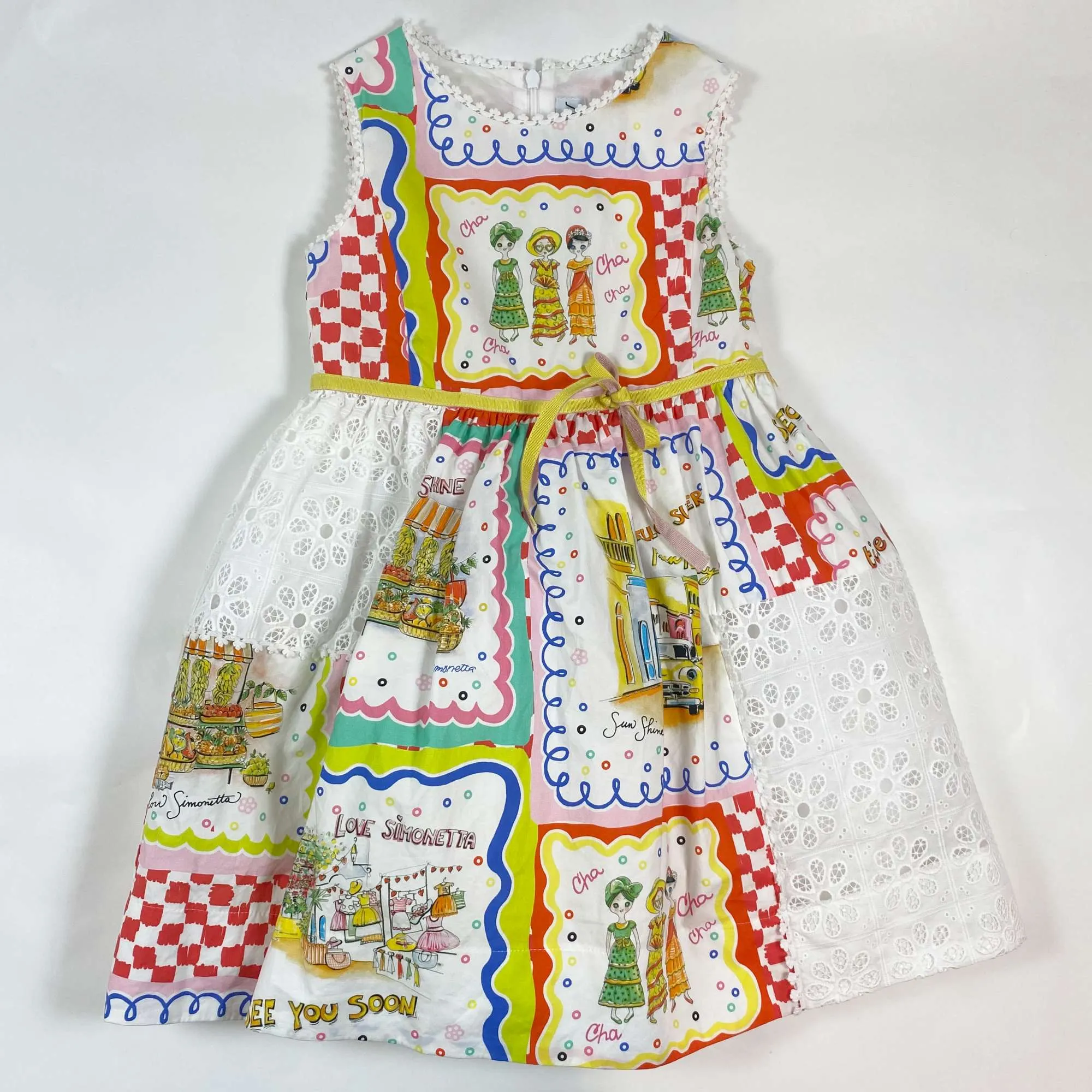 Simonetta cha cha cha summer dress 6Y