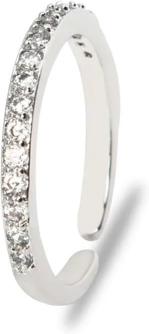 Sisadodo Stackable Eternity Rings for Women Lady Girlfriend Ring for Women Wedding Engagement Band Ring Simple Adjustable Band