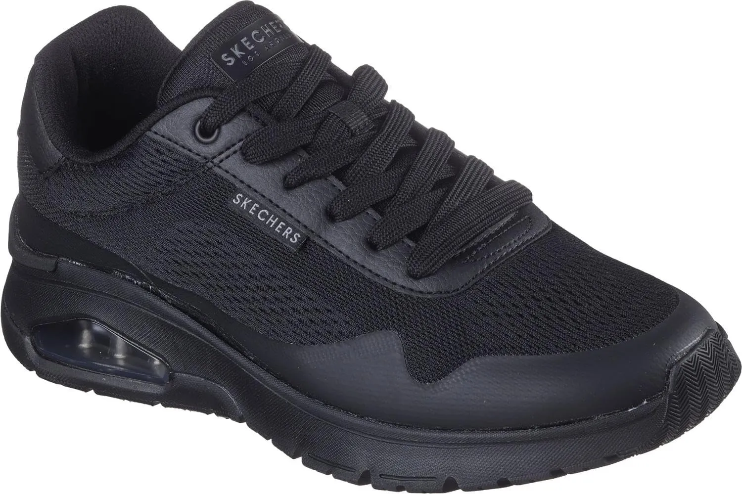 Skechers - Mens Uno Flex - Spring On Air Sneakers, Color Black Ii, Size: 16 M US