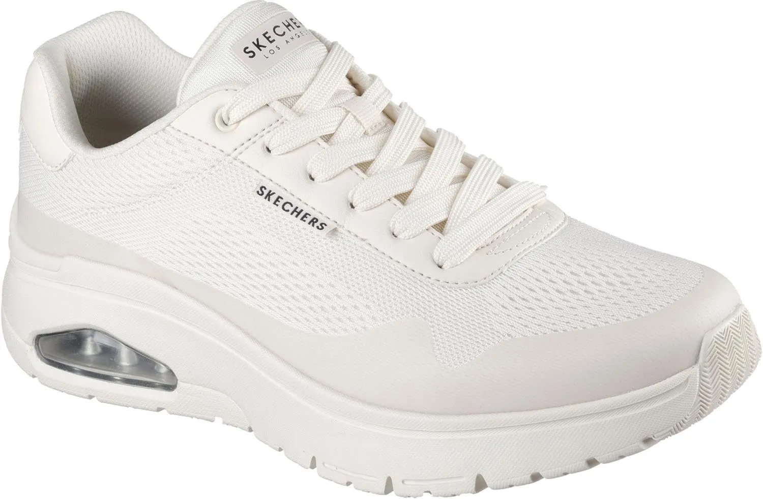 Skechers - Mens Uno Flex - Spring On Air Sneakers, Color Off White, Size: 10.5 M US