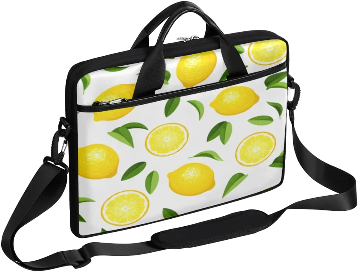 Spring Flowers Laptop Shoulder Messenger Bag Waterproof Laptop Briefcase with Handle and Padded Strap Case Sleeve