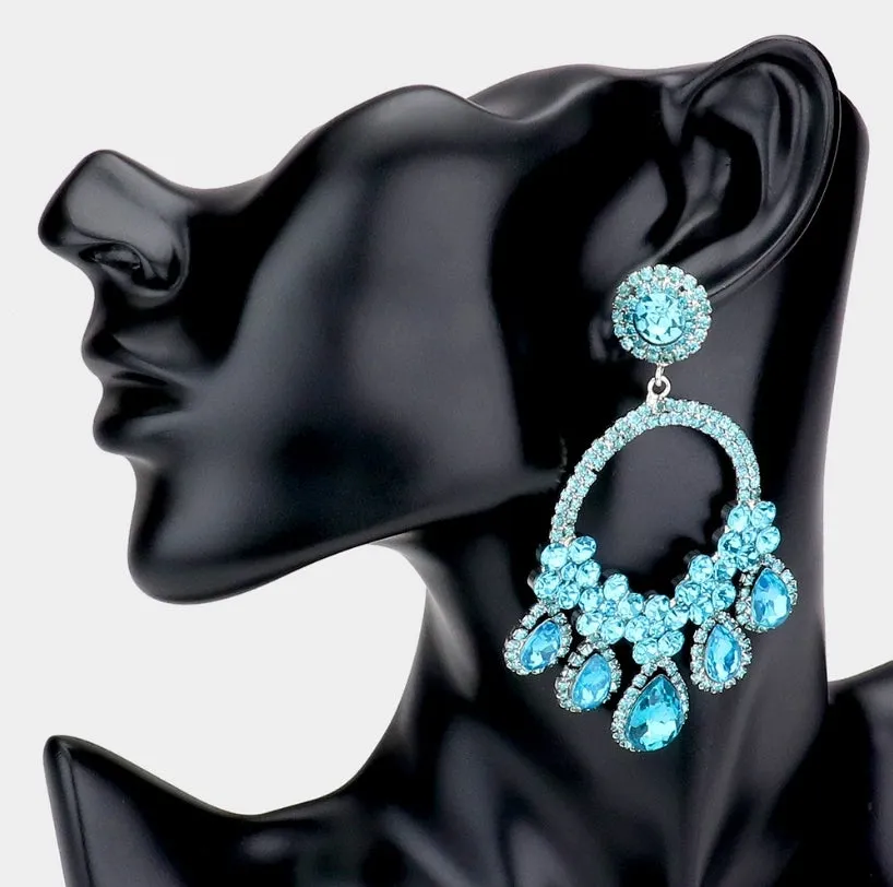 Statement chandelier earrings
