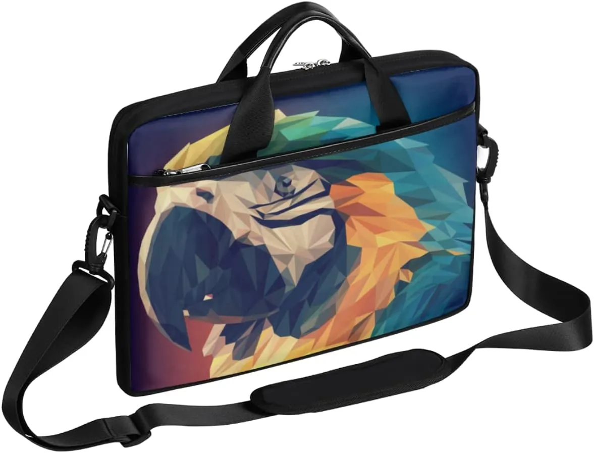 Swan Love Romance Laptop Shoulder Messenger Bag Waterproof Laptop Briefcase with Handle and Padded Strap Case Sleeve