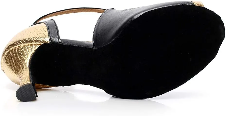 SWDZM Women's Latin Dance Shoes Ballroom Salsa Tango Performance Dance Shoes,Model-QJW6132