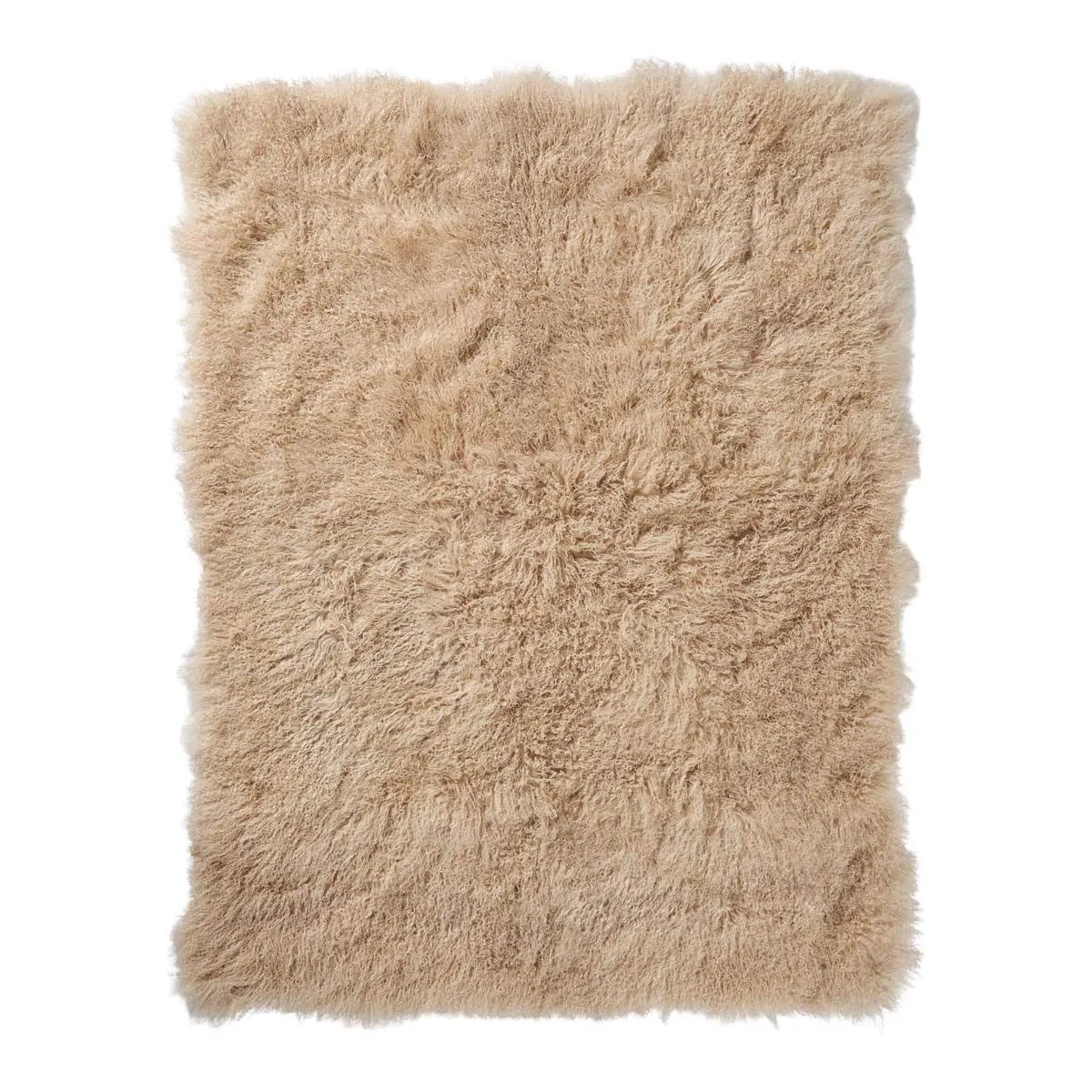 Throw of Curly Sheepskin