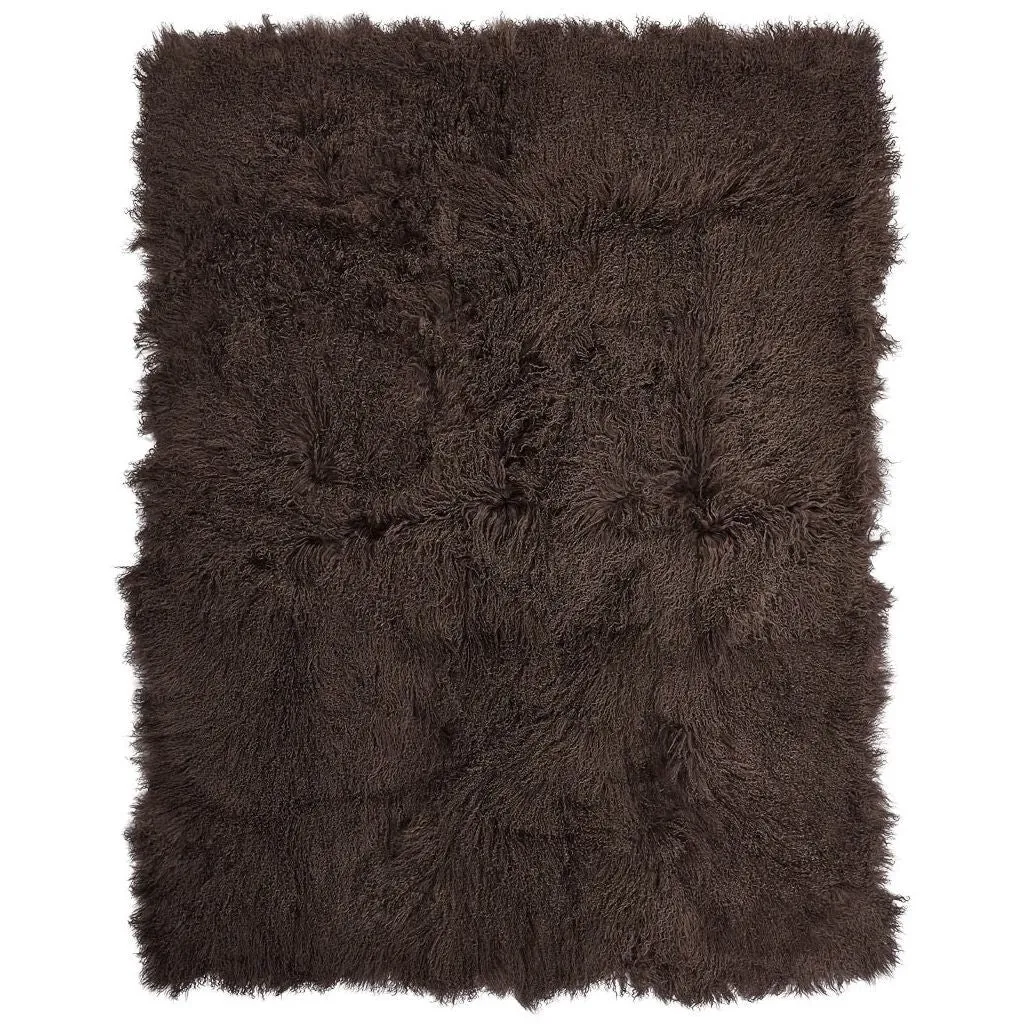Throw of Curly Sheepskin