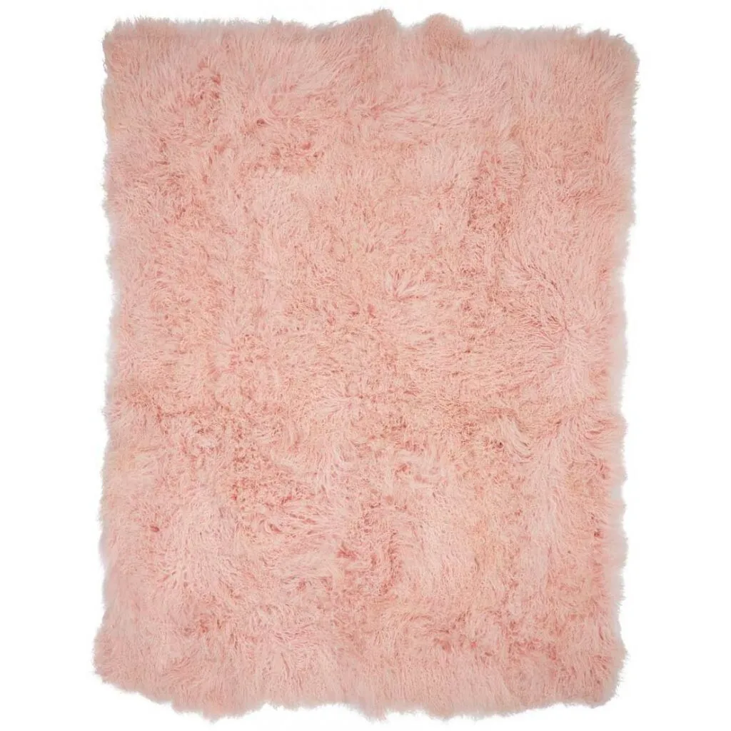 Throw of Curly Sheepskin