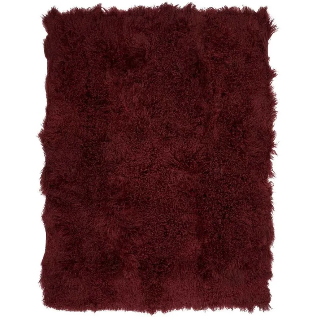 Throw of Curly Sheepskin