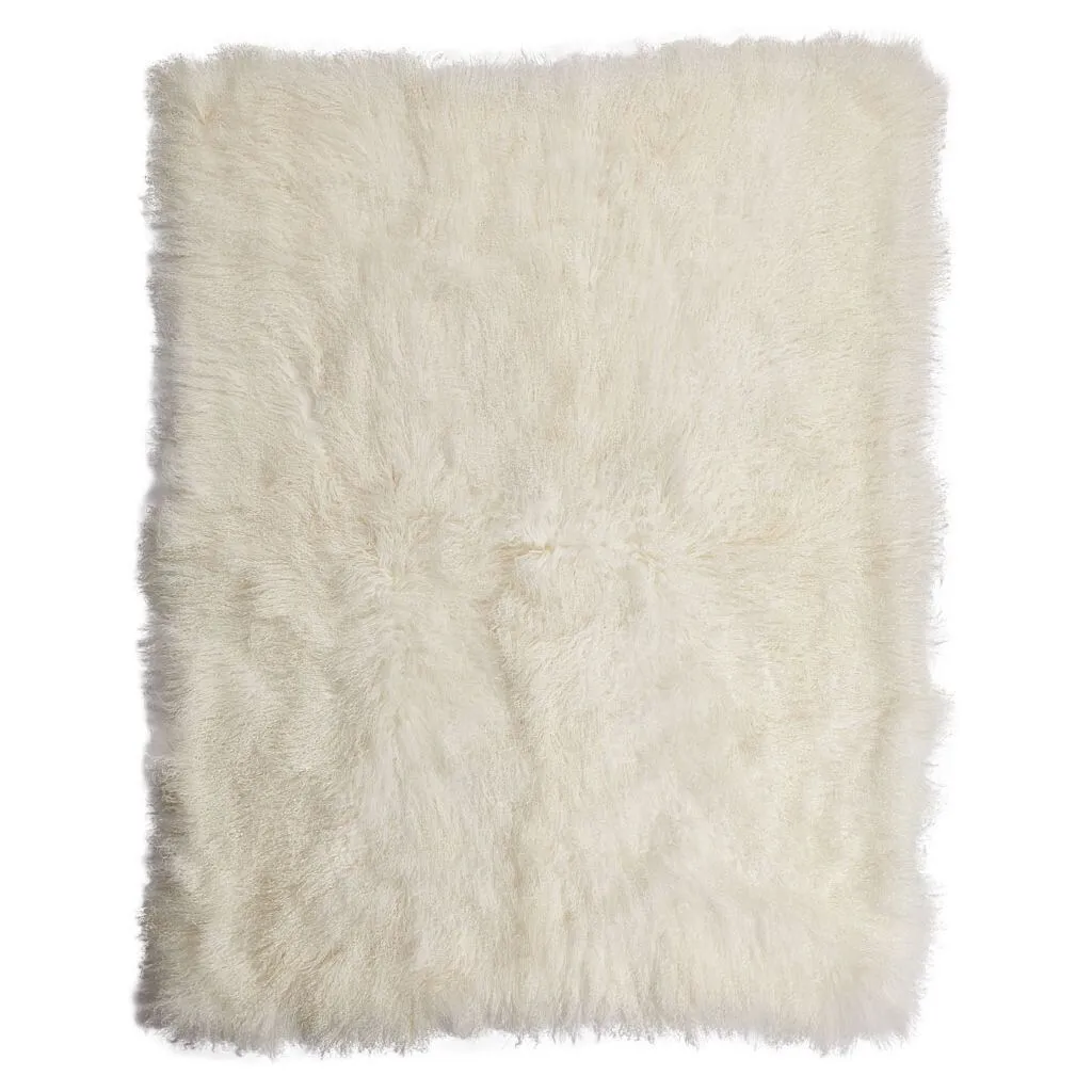 Throw of Curly Sheepskin