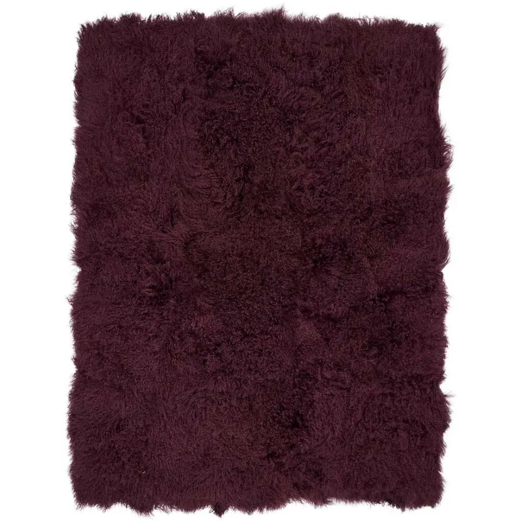 Throw of Curly Sheepskin