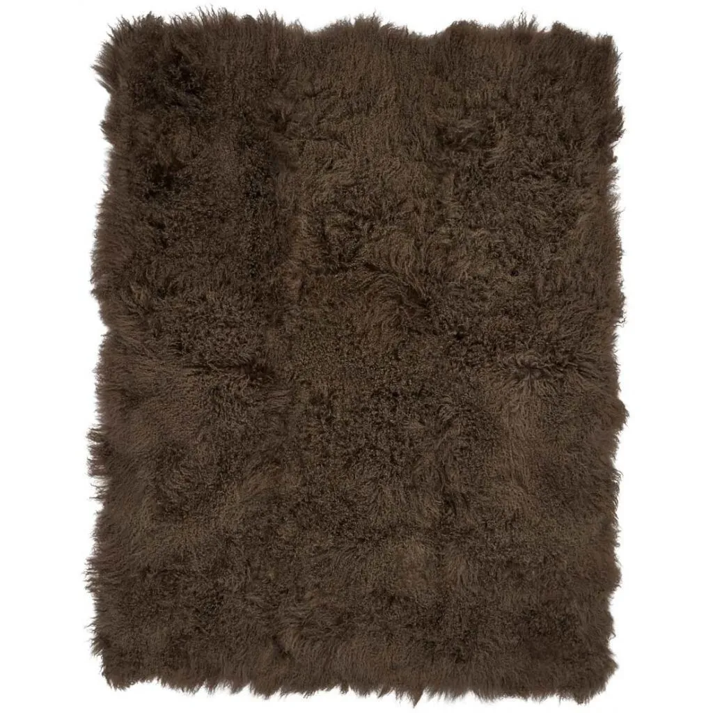Throw of Curly Sheepskin