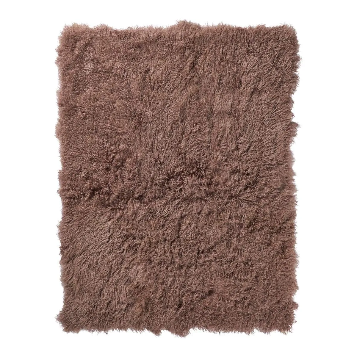 Throw of Curly Sheepskin