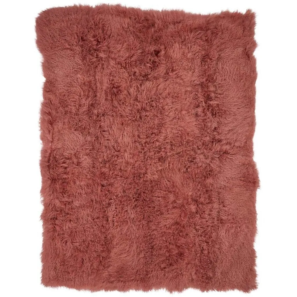 Throw of Curly Sheepskin