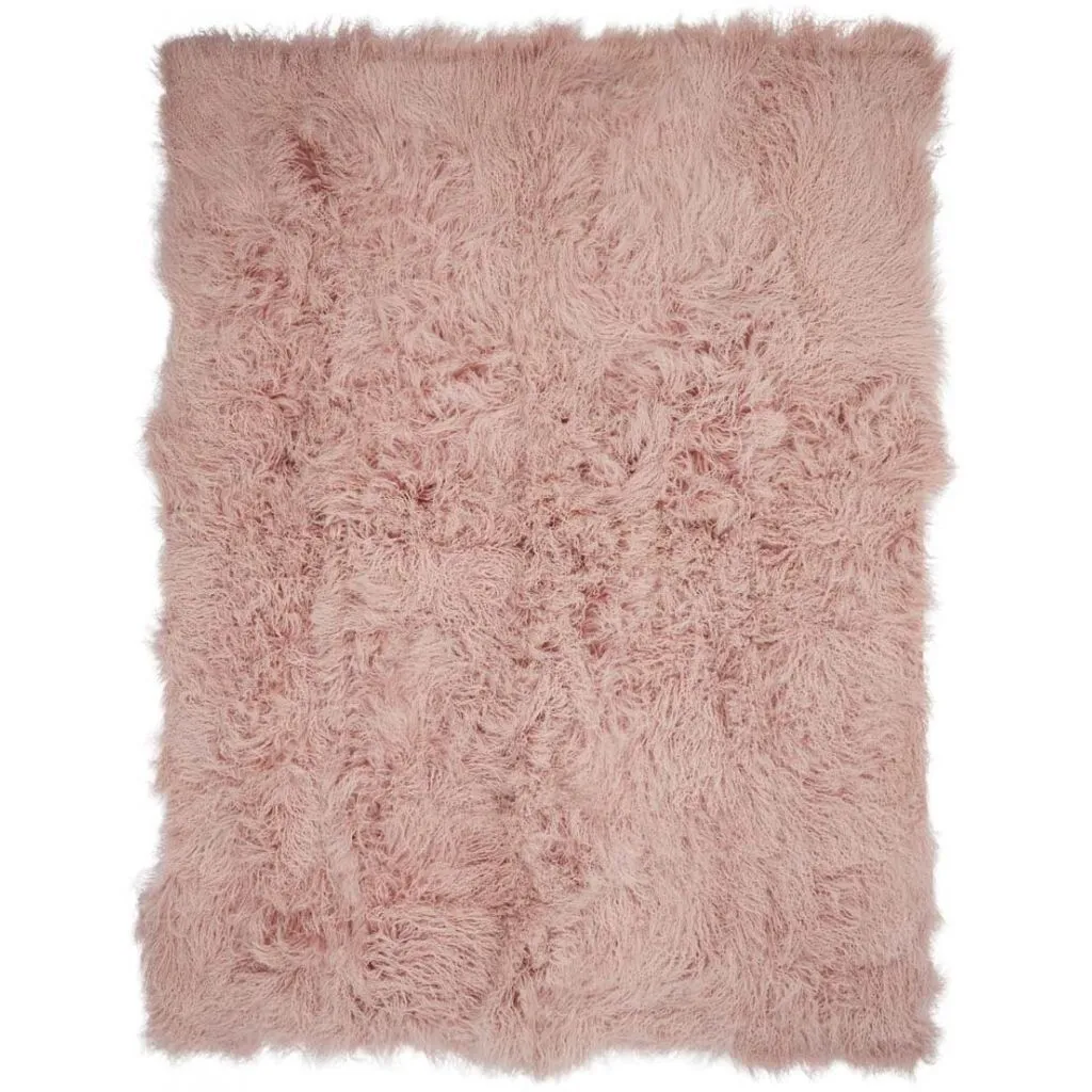 Throw of Curly Sheepskin