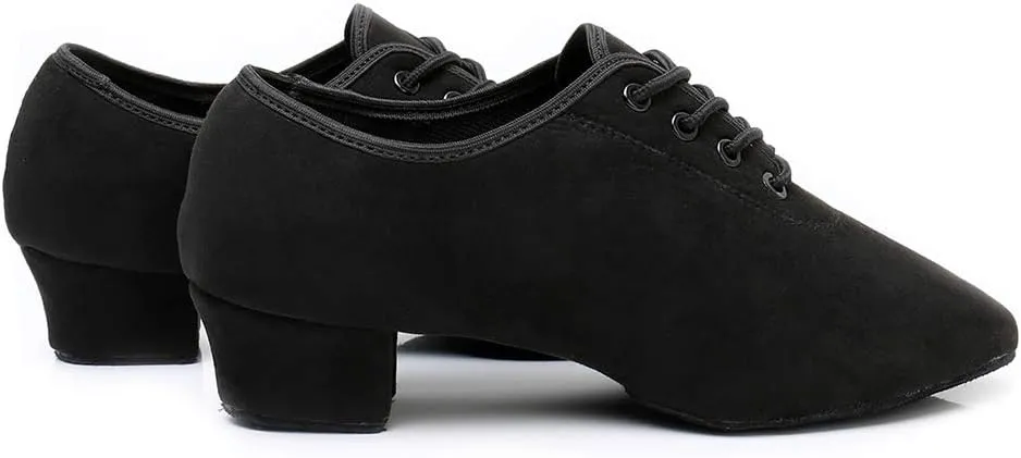 TINRYMX Boys/Men lace-up Dance Shoes Kids Ballroom Dance Practice Shoes Low Heel for Latin Tango Salsa Dance Performence Training