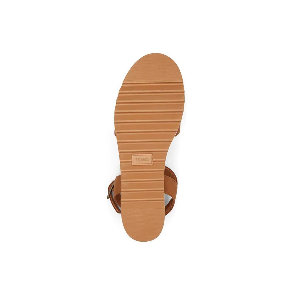 TOMS Women Diana Tan Leather Sandals