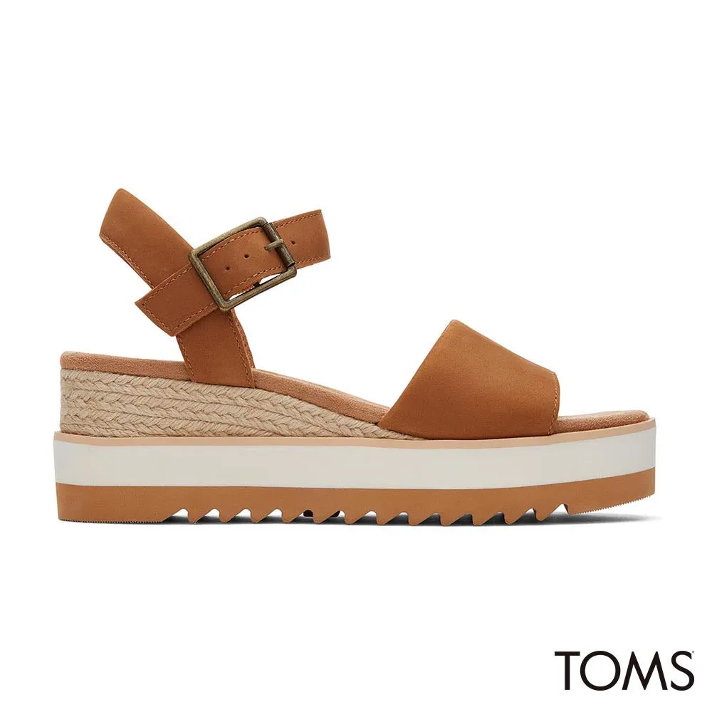 TOMS Women Diana Tan Leather Sandals