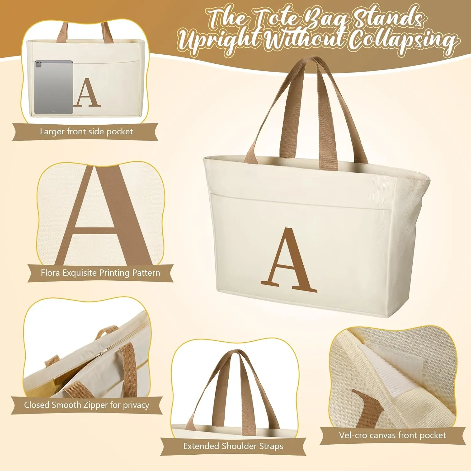 TRSODD Gigi Gifts for Grandma Mothers Day Gifts Best Gigi Ever Birthday for Women Tote Bag and Makeup Bag Set
