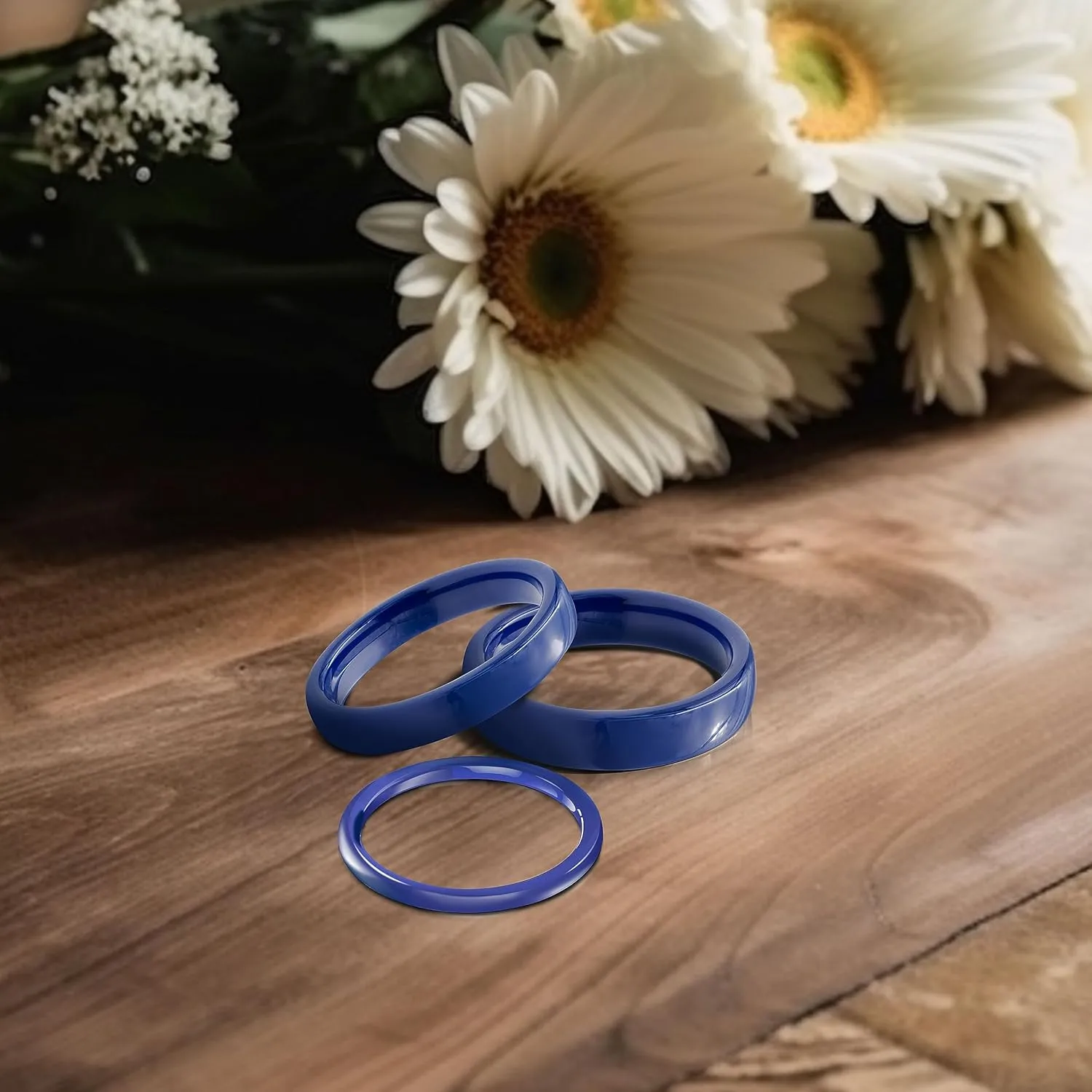 Truly Alpha Ceramic Rings for Women - Classic Wedding Rings for Men & Woman | 2mm, 3mm, 4mm, 6mm, 8mm Ceramic Ring Band | Ceramic Ring for Men | Wedding Bands for Her & Mens Rings | Mens Wedding Band