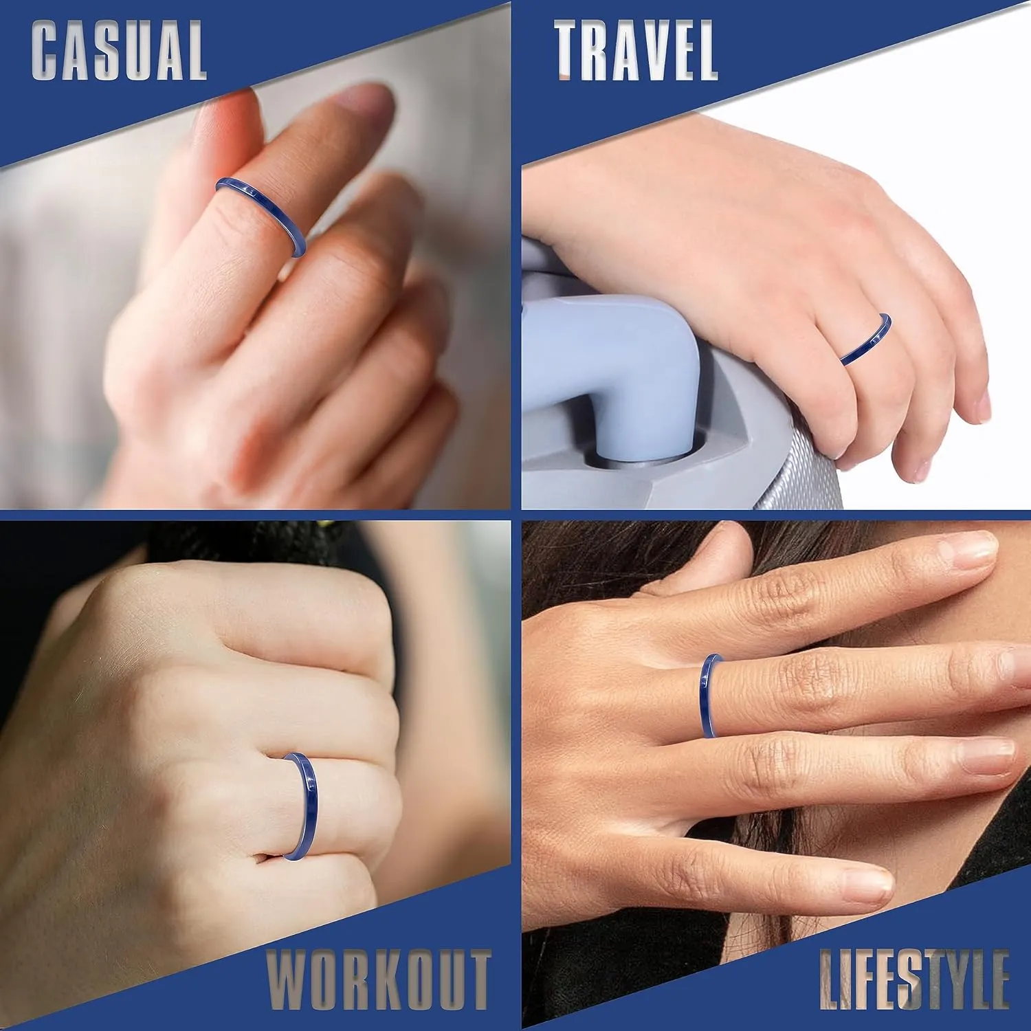 Truly Alpha Ceramic Rings for Women - Classic Wedding Rings for Men & Woman | 2mm, 3mm, 4mm, 6mm, 8mm Ceramic Ring Band | Ceramic Ring for Men | Wedding Bands for Her & Mens Rings | Mens Wedding Band