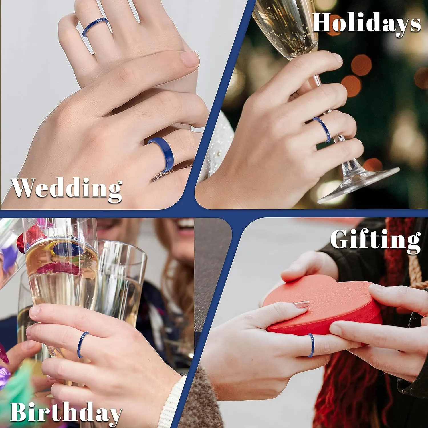 Truly Alpha Ceramic Rings for Women - Classic Wedding Rings for Men & Woman | 2mm, 3mm, 4mm, 6mm, 8mm Ceramic Ring Band | Ceramic Ring for Men | Wedding Bands for Her & Mens Rings | Mens Wedding Band