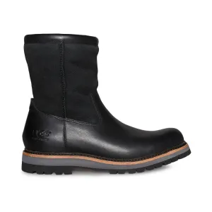 UGG Polson Premium Black Leather Boots for Men