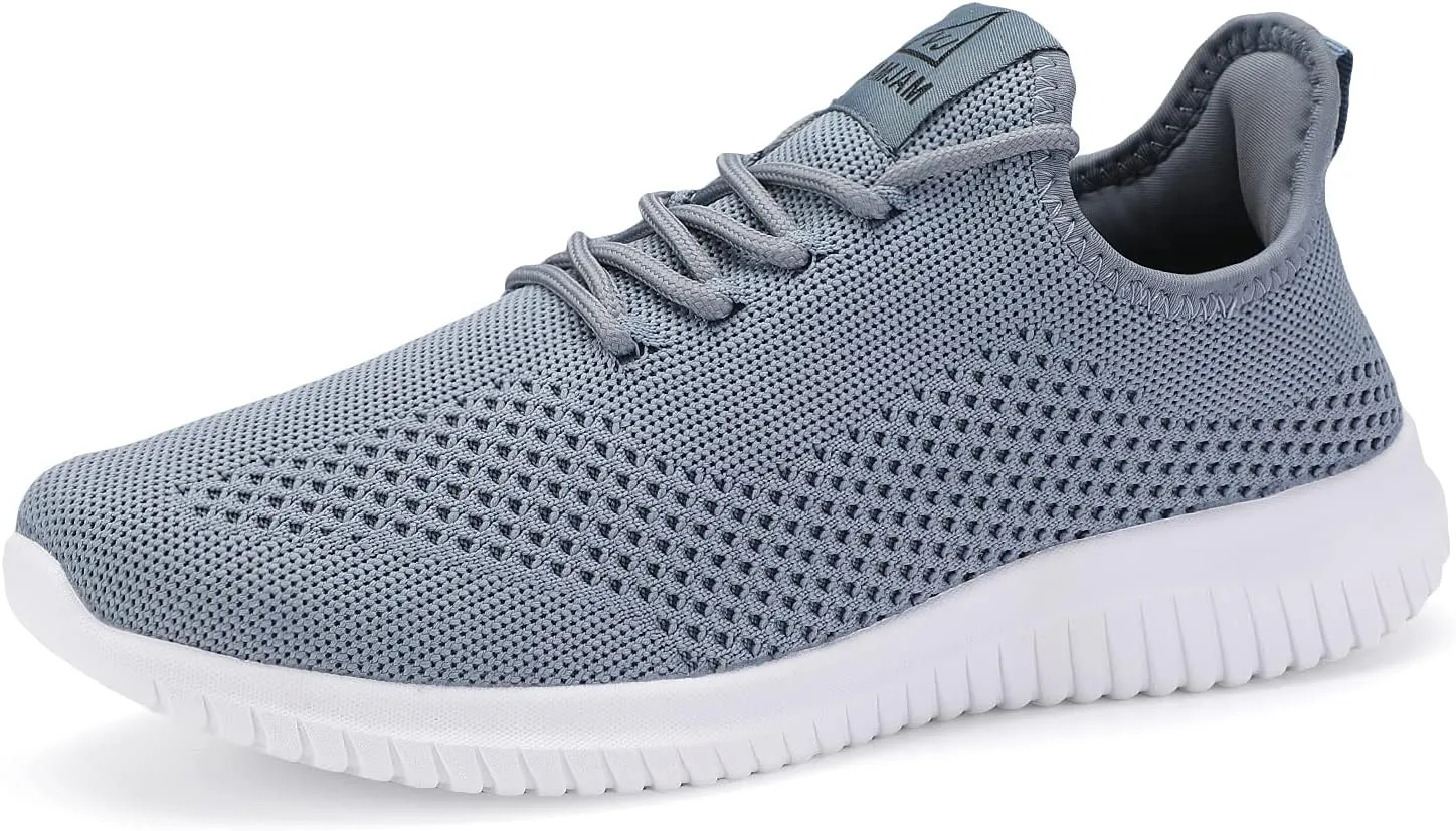 VAMJAM Men's Running Shoes Ultra Lightweight Breathable Walking Shoes Non Slip Athletic Fashion Sneakers Mesh Workout Casual Sports Shoes